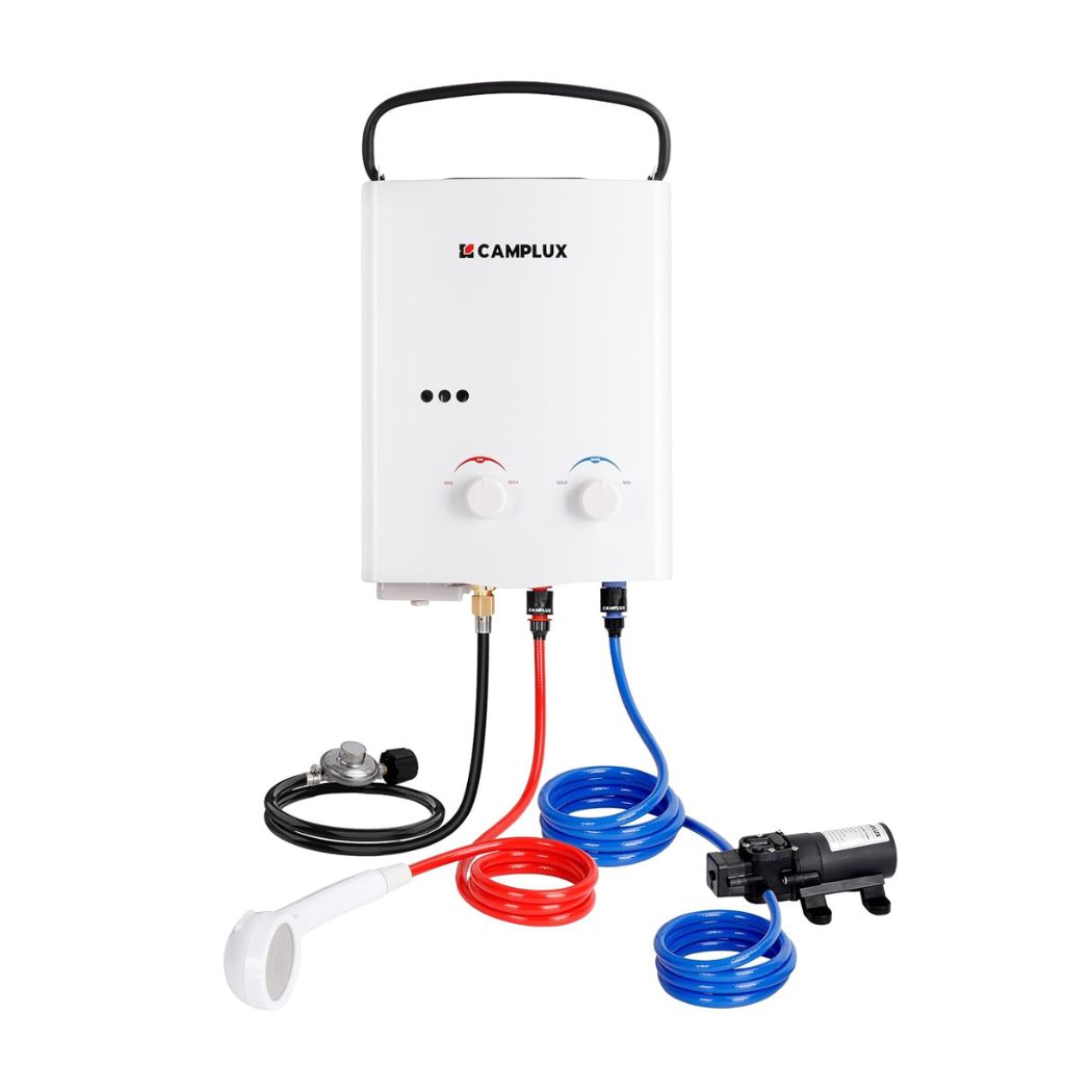5L Portable Gas Hot Water Heater with Pump Pack Camping and Outdoor Shower