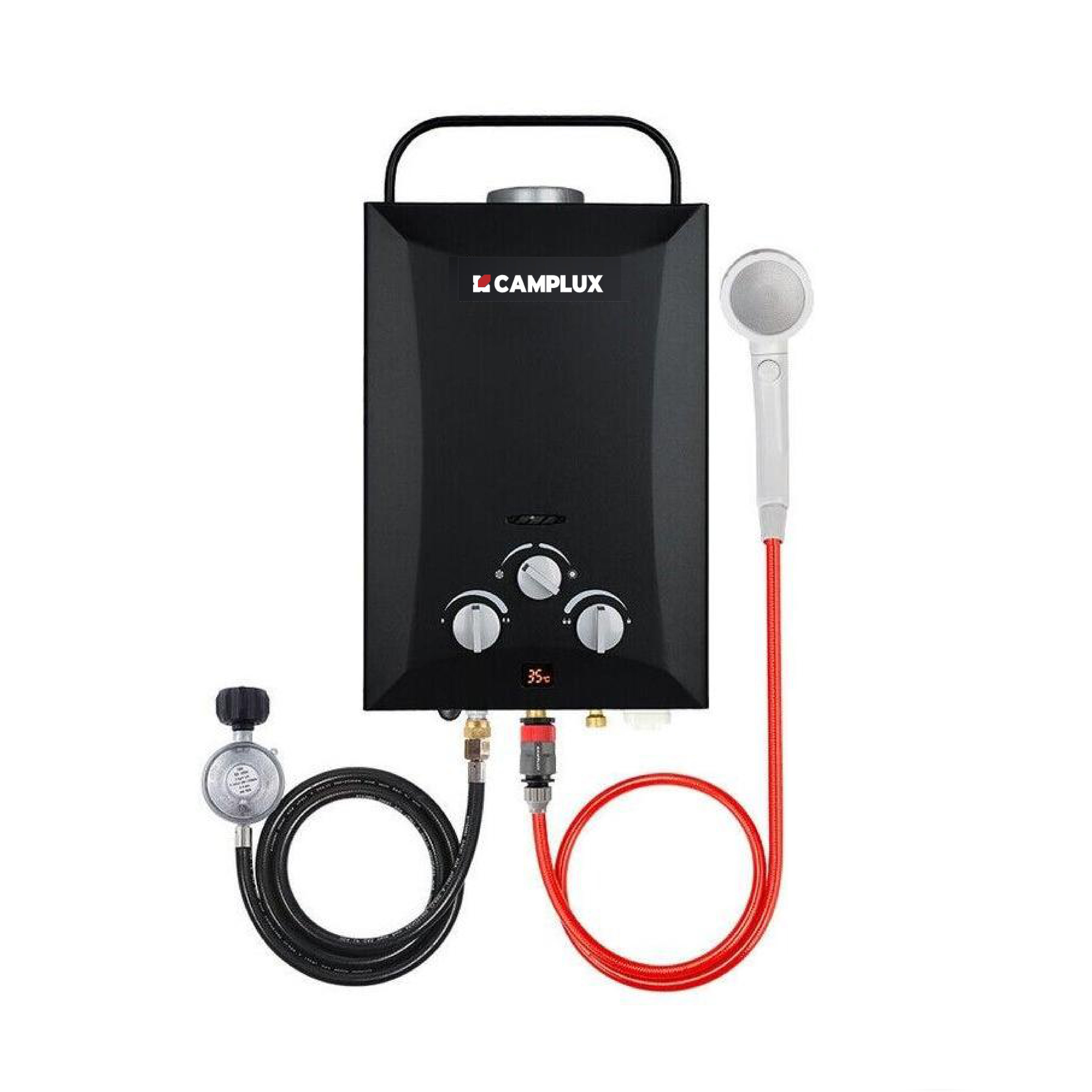 8 Liter Black Portable Water Heater