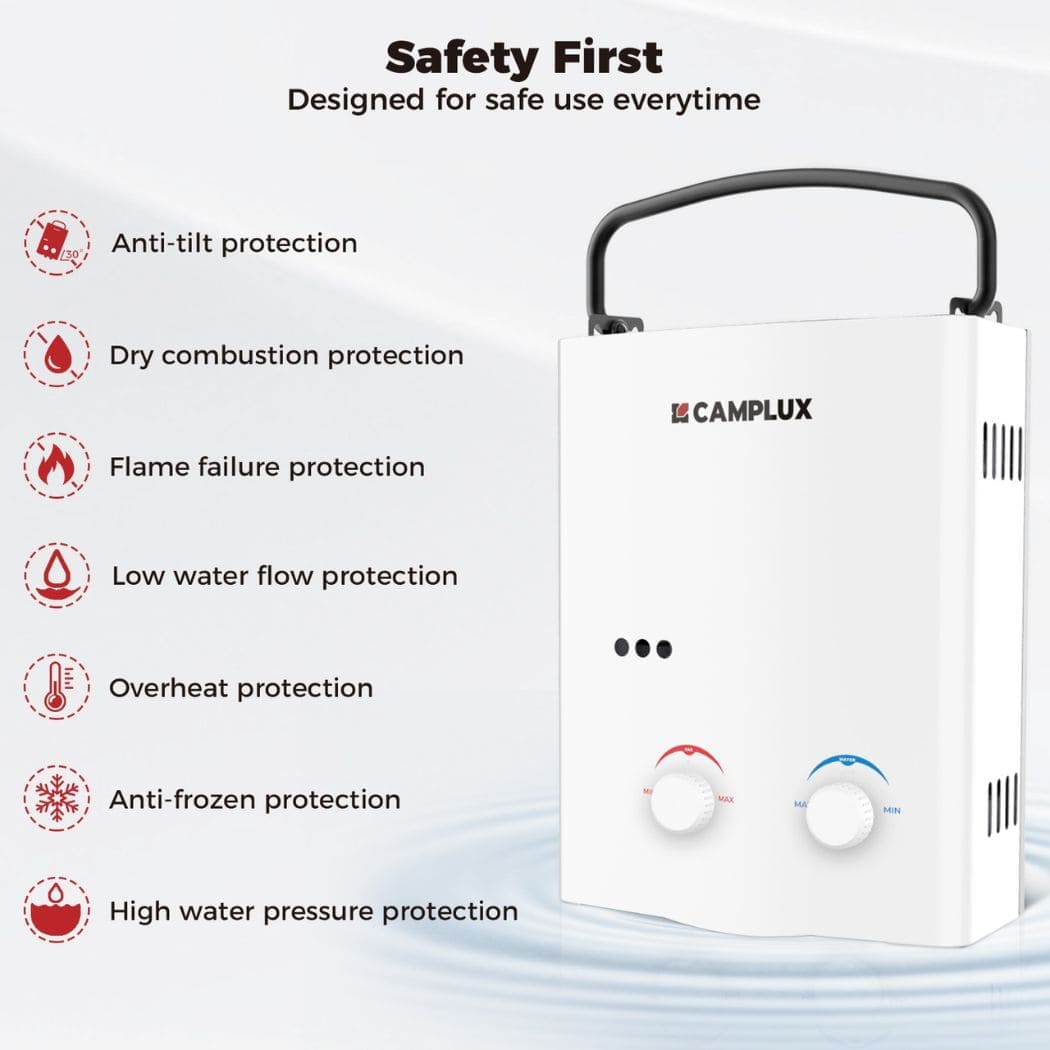 Camplux 5L Portable Tankless Water Heater