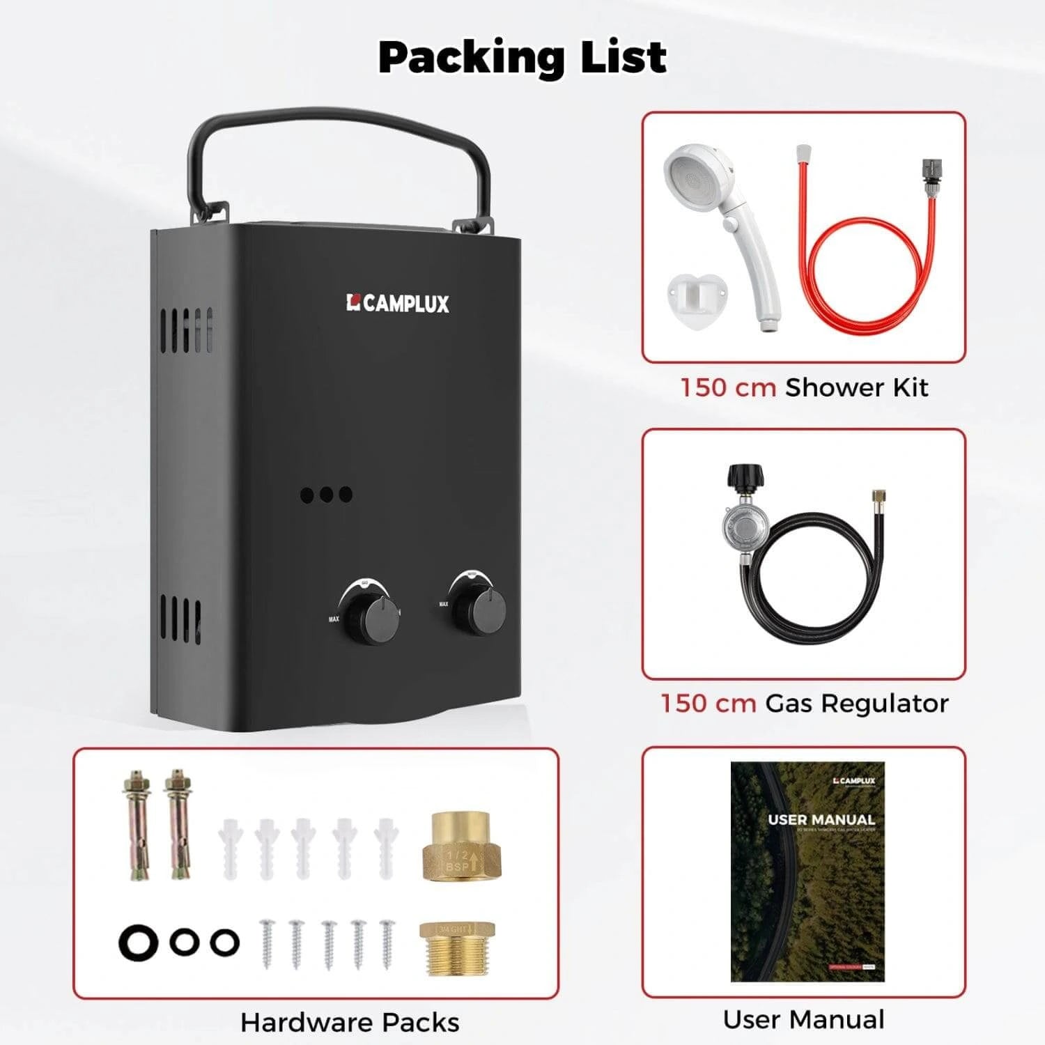camplux ay132 packinglist