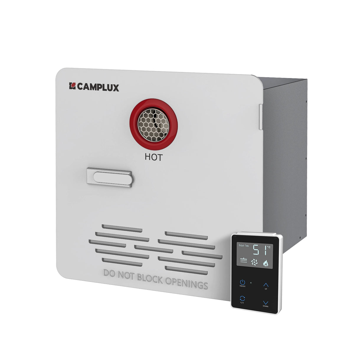 camplux re264 caravan hotwater side remote